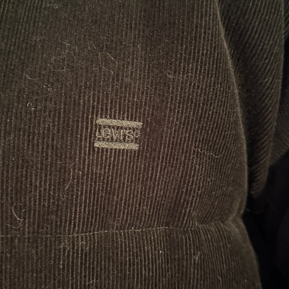 Levi's Womens Black Corduroy Puffer Jacket - Picture 3 of 10
